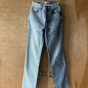 Pacsun Eco Blues Two-Toned High-Waisted Straight Leg Jeans